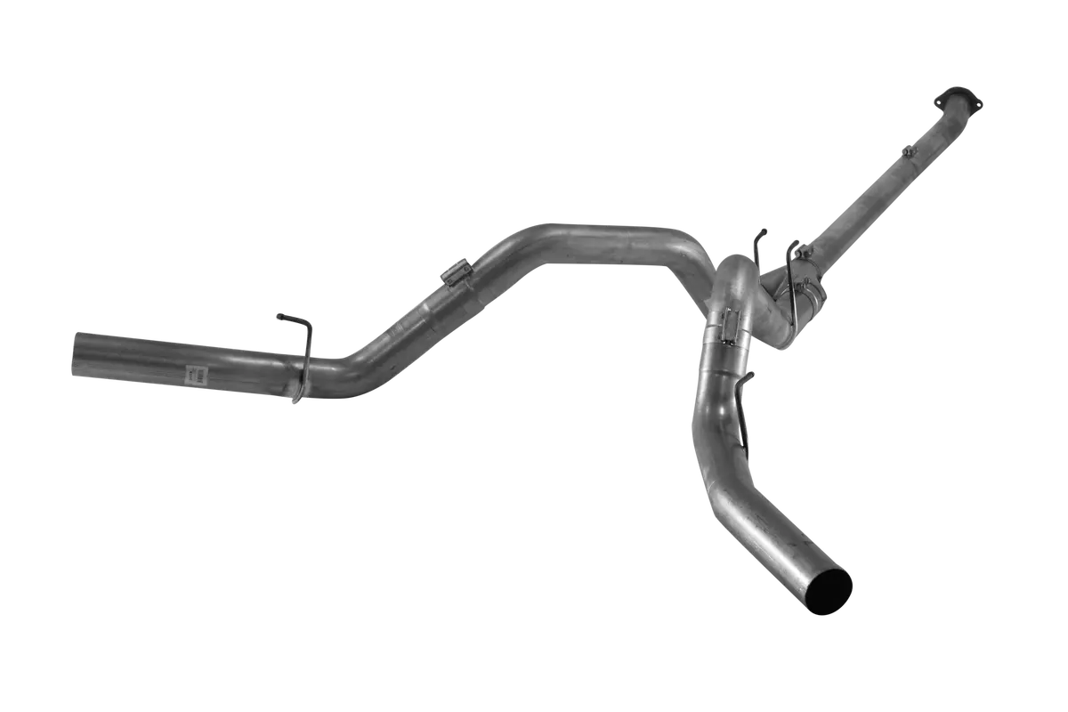 2011-2019 Powerstroke 4" Downpipe Back Dual Exhaust System - No Muffler (421005 / 422005) 1
