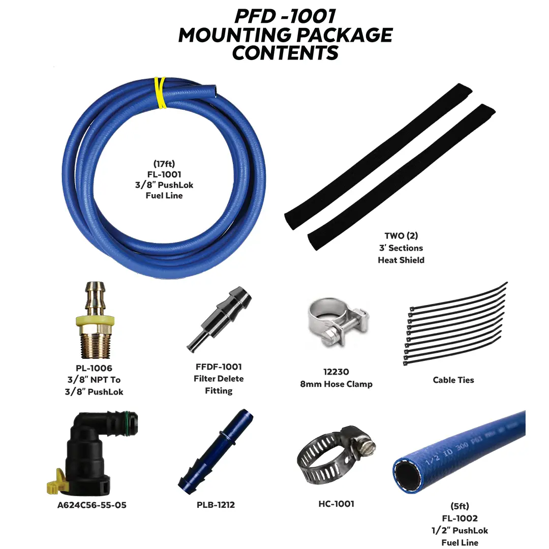 2011-2023 Powerstroke Fuel Filter Delete Kit (Pfd1001) 1
