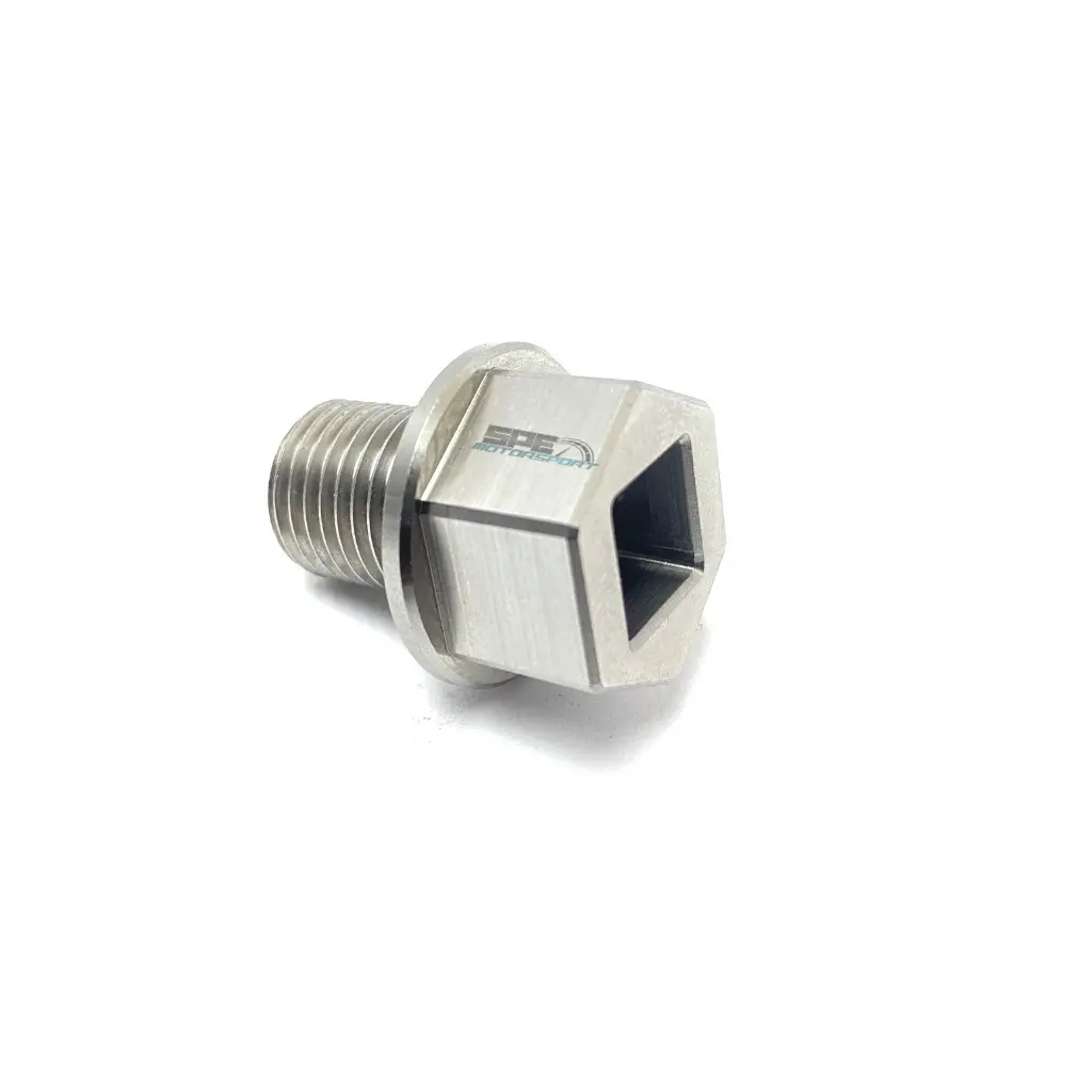 2012-2021 Powerstroke Billet Stainless Steel Oil Drain Plug (Spe-S100123) 1