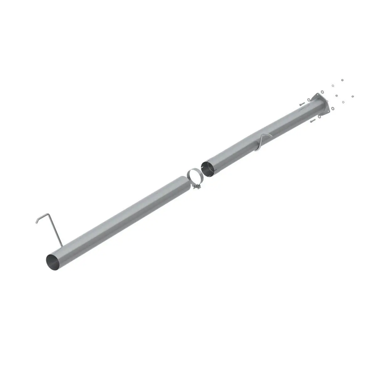 2013-2018 Cummins 4" Installer Series Race Pipe - No Muffler (Cdal441) 1