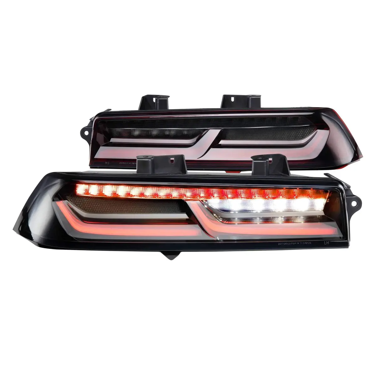 2014-2015 Chevrolet Camaro Xb Led Smoked Tail Lights (Lf406) 1
