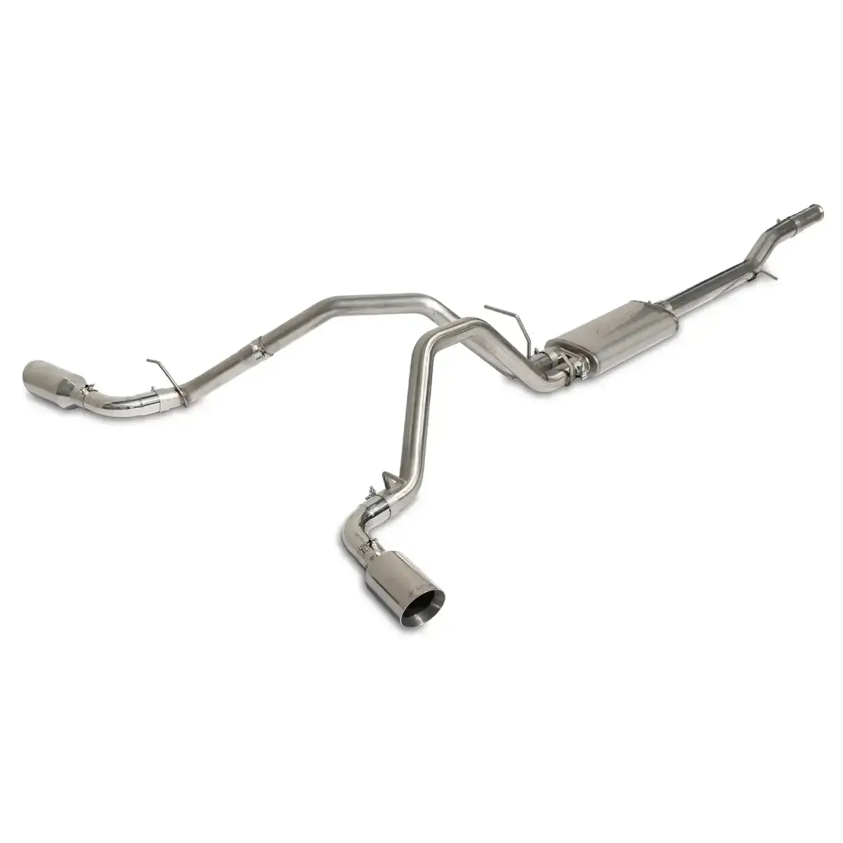 2014-2018 Gm 1500 Cat-Back Exhaust System Kit 2.5" W/ Dual Tips Ss (11704X0x0) 2