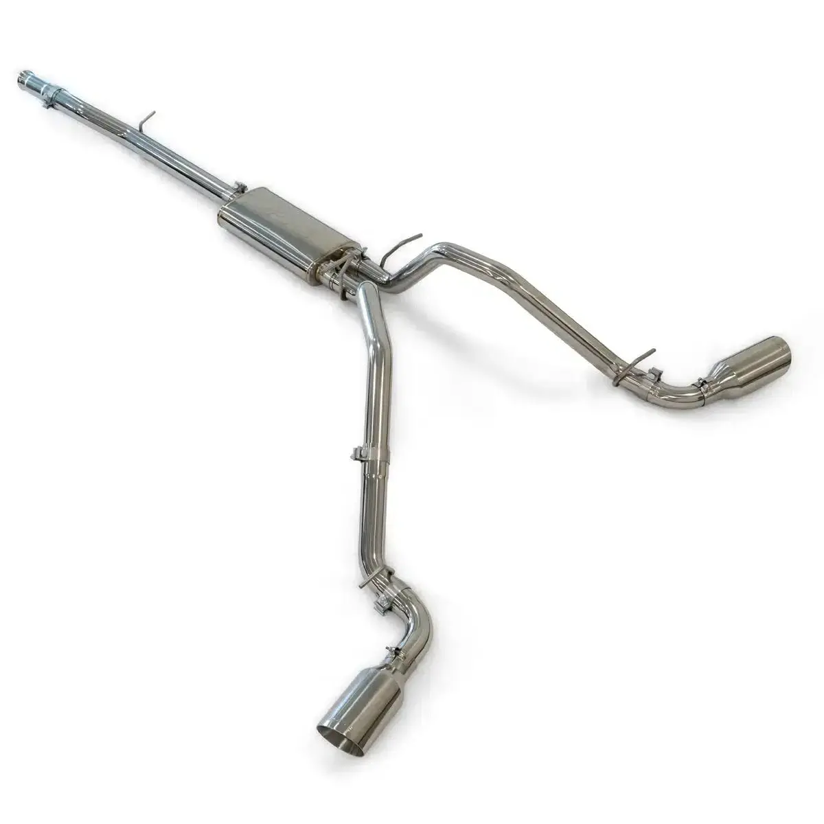 2014-2018 Gm 1500 Cat-Back Exhaust System Kit 2.5" W/ Dual Tips Ss (11704X0x0) 4