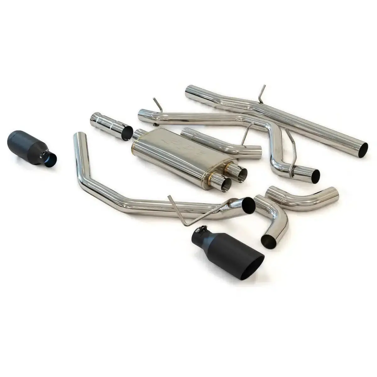 2014-2018 Gm 1500 Cat-Back Exhaust System Kit 2.5" W/ Dual Tips Ss (11704X0x0) 3