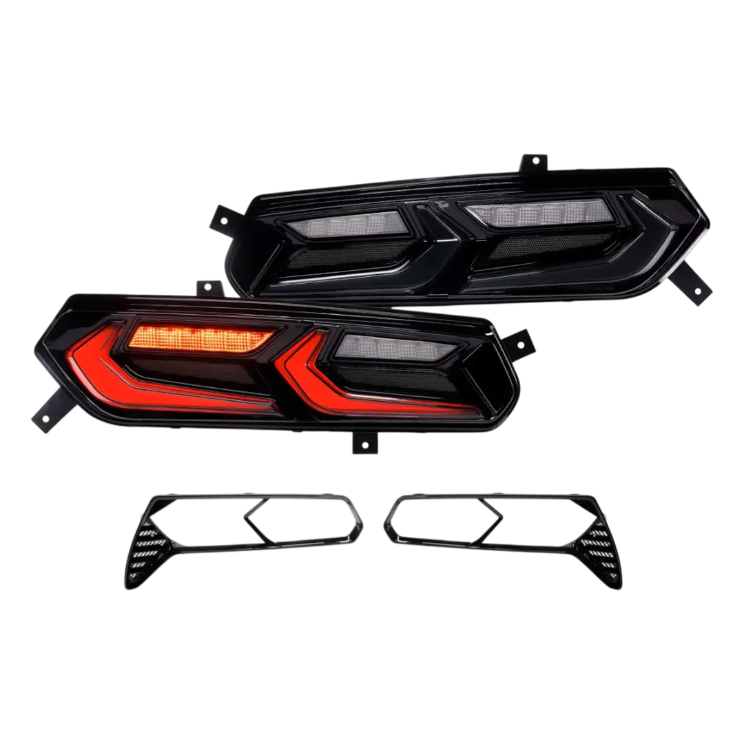 2014-2019 Chevrolet Corvette C7 Xb Led Smoked Tail Lights (Lf754) 1