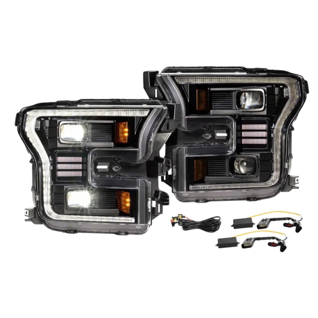2015-2020 F150 Xb Hybrid Led Headlights (Lf550.2) 1