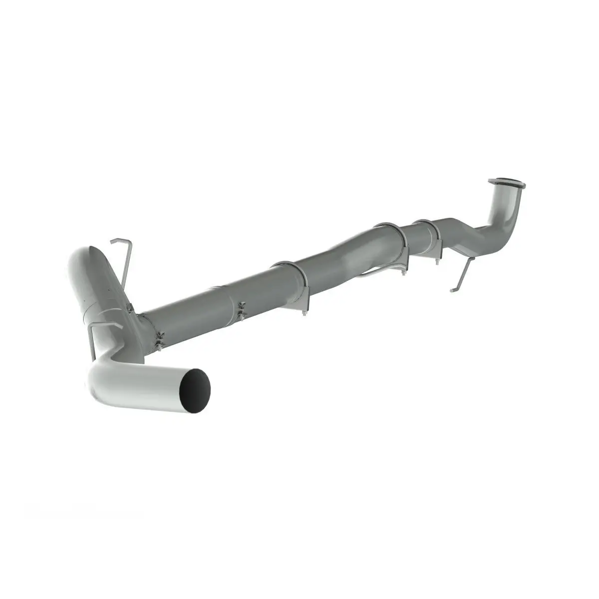 2015.5-2016 Duramax 5" Downpipe Back Race Exhaust System - No Muffler (C6049plm) 1