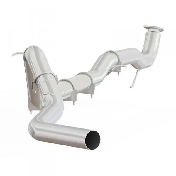 2015.5-2016 Duramax Ss 4" Downpipe Back Exhaust - No Muffler (C6045slm ) 1