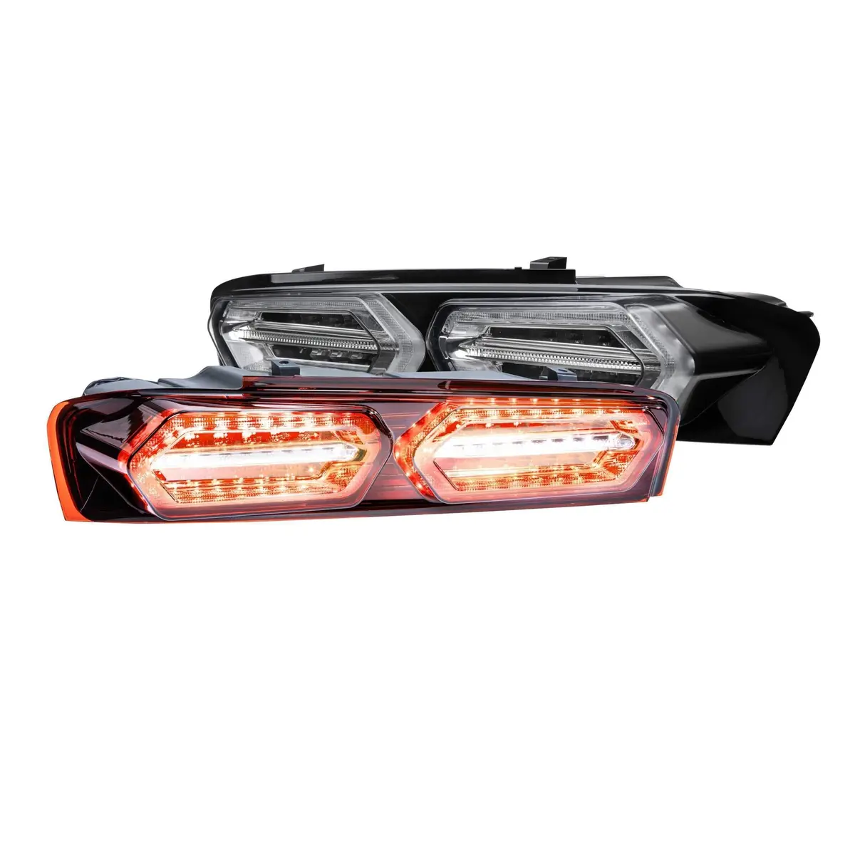 2016-2018 Chevrolet Camaro Xb Led Smoked Tail Lights (Lf404) 1
