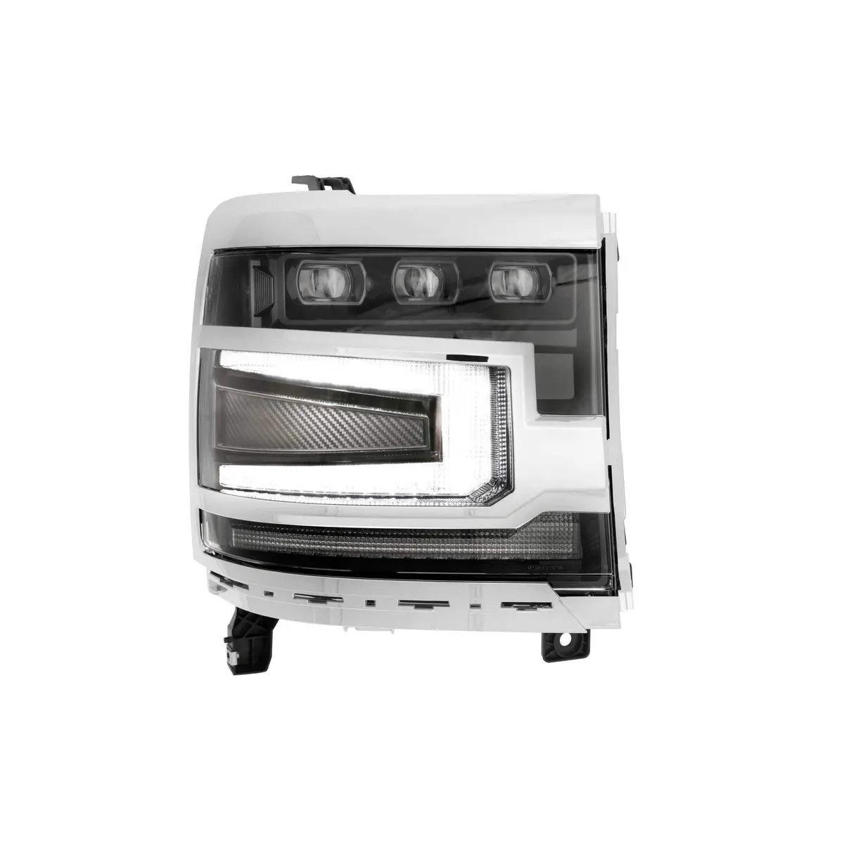 2016-2018 Silverado 1500 Xb Led Chrome Headlights (Lf542.C) 1