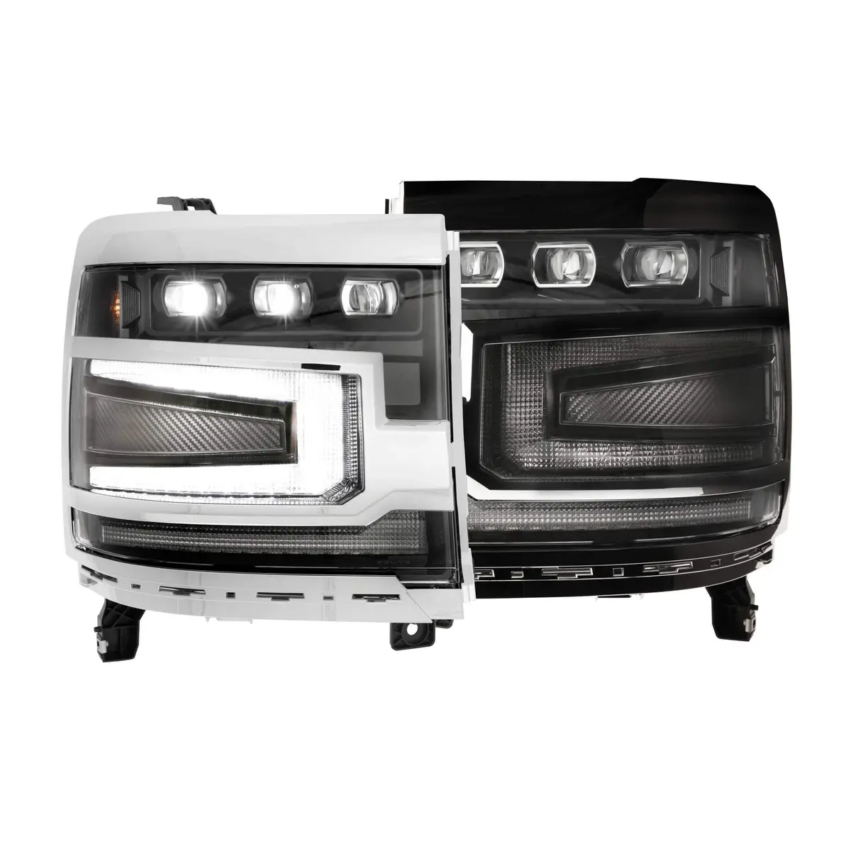 2016-2018 Silverado 1500 Xb Led Headlights (Lf542-Asm) 1