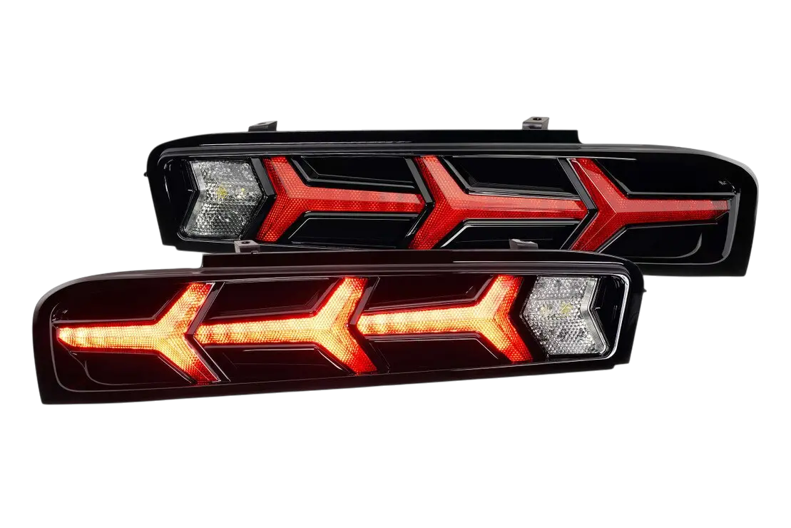 2016-2018 Chevrolet Camaro Xb Led Lambo Red Tail Lights (Lf400) 1