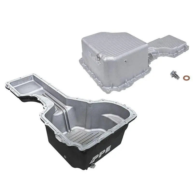 2017-2019 Duramax Deep-Capacity Black Cast Aluminum Oil Pan (114053020) 1