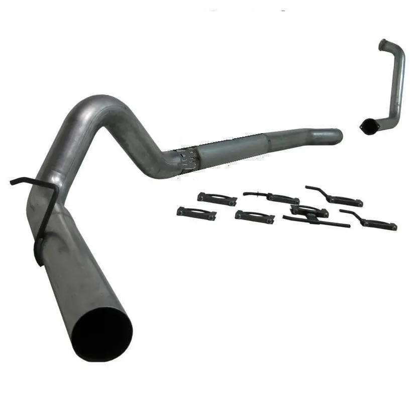 2017-2023 Duramax 4" Slm Series Downpipe Back Exhaust System W/ Muffler (C6056slm) 1