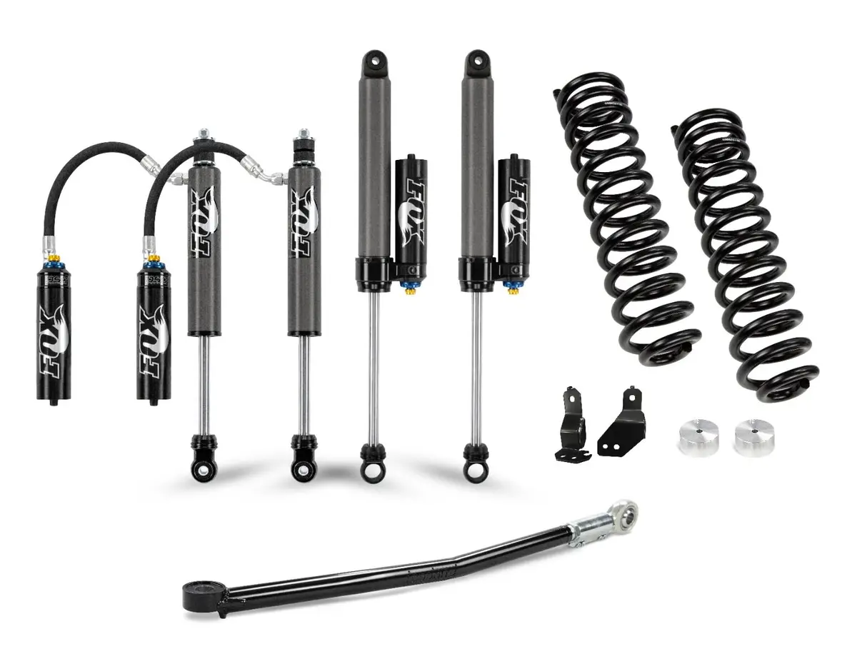 2017-2024 Powerstroke 2" Elite Leveling Kit W/ Fox 2.5 Reservoir Shocks Front (220-P1215) 1