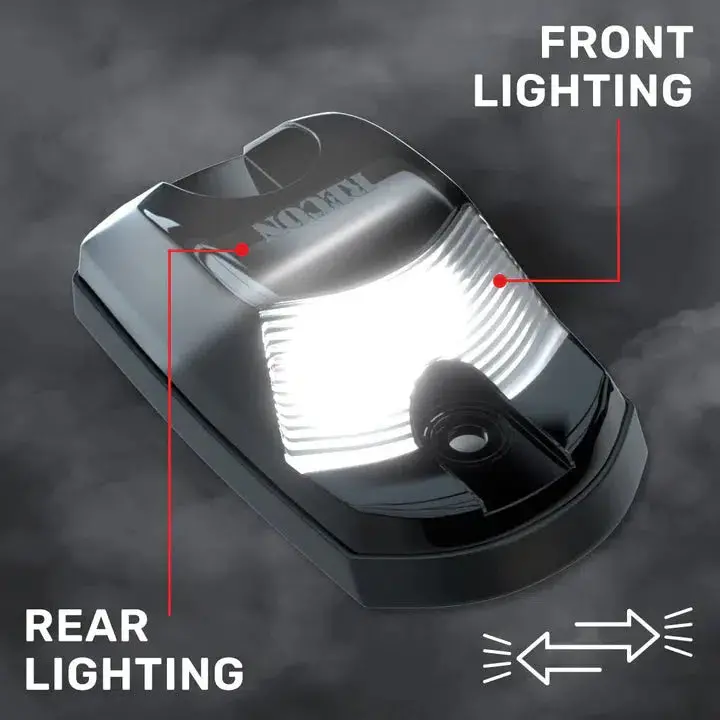 2017-2025 Powerstroke Cab Roof Light Set 2-Way Front & Rear Facing Ultra High-Power Led's Multiple Lens & Colors (Single) (264342Xxxxxx) 2