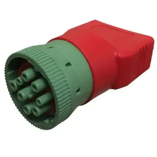 2017+ Cummins Green Male To Obdii Female Adapter (Sae-J1939-G) 1