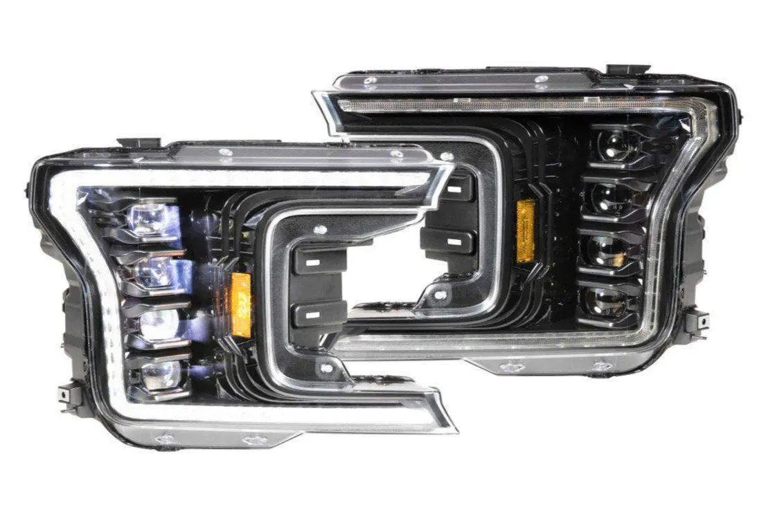 2018-2020 3.0L Powerstroke Xb Led Black Headlights (Lf501.2-Asm) 1