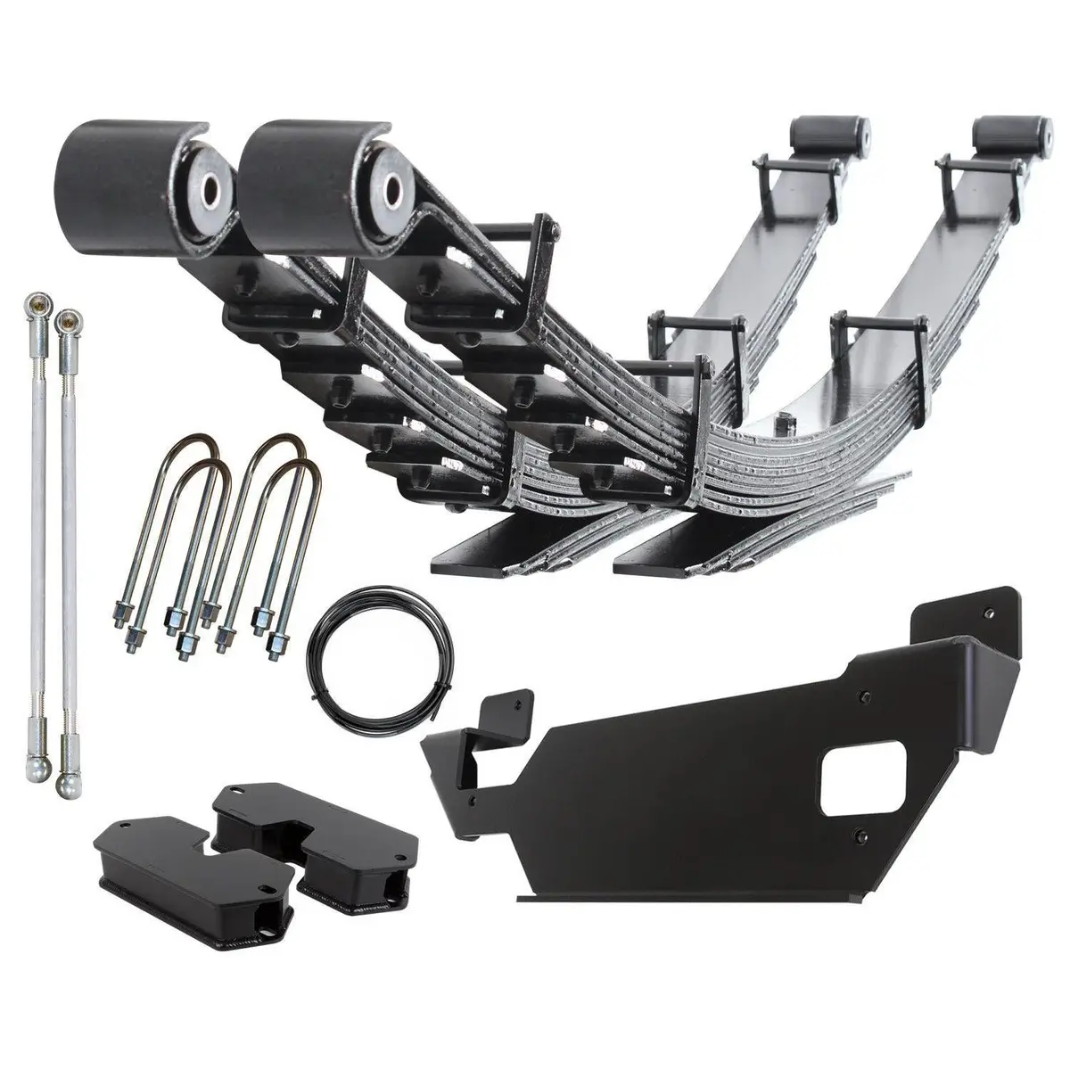 2019-2024 Cummins Full Progressive Leaf Spring Kit W/ 2" Lift & Air Ride (Cs-Dfsp-19-D-Alas) 1