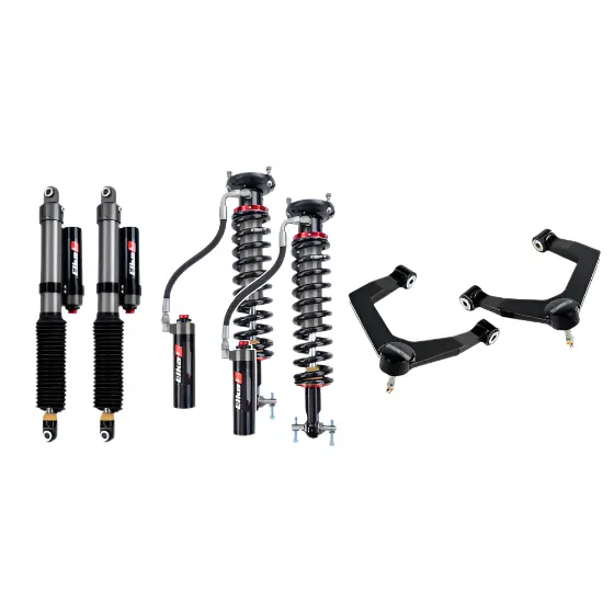 2019-2025 Gm 1500 1" Elite Leveling Kit W/ Elka 2.5 Front Coilover & Rear Piggyback Reservoir Shocks (210-P1139) 1
