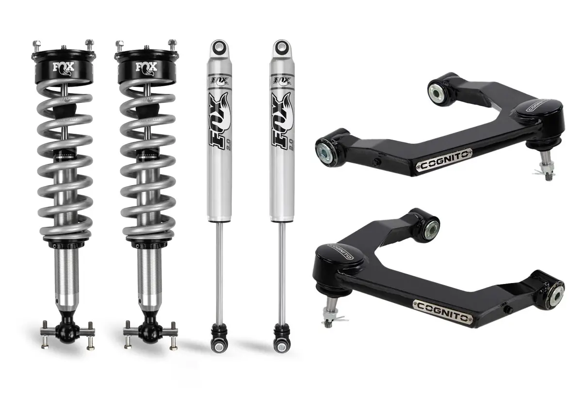 2019-2025 Gm 1500 3" Performance Ball Joint Leveling Kit W/ Fox 2.0 Performance Series Coilover Front Shocks And Monotube Rear Shocks (210-P0874) 1