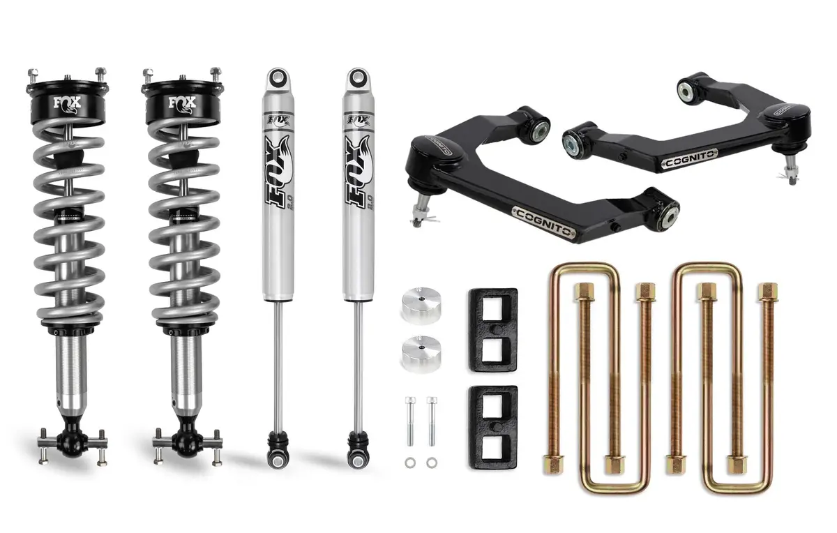 2019-2025 Gm 1500 3" Performance Ball Joint Leveling Lift Kit W/ Fox 2.0 Coilover Shocks (210-P0879) 1