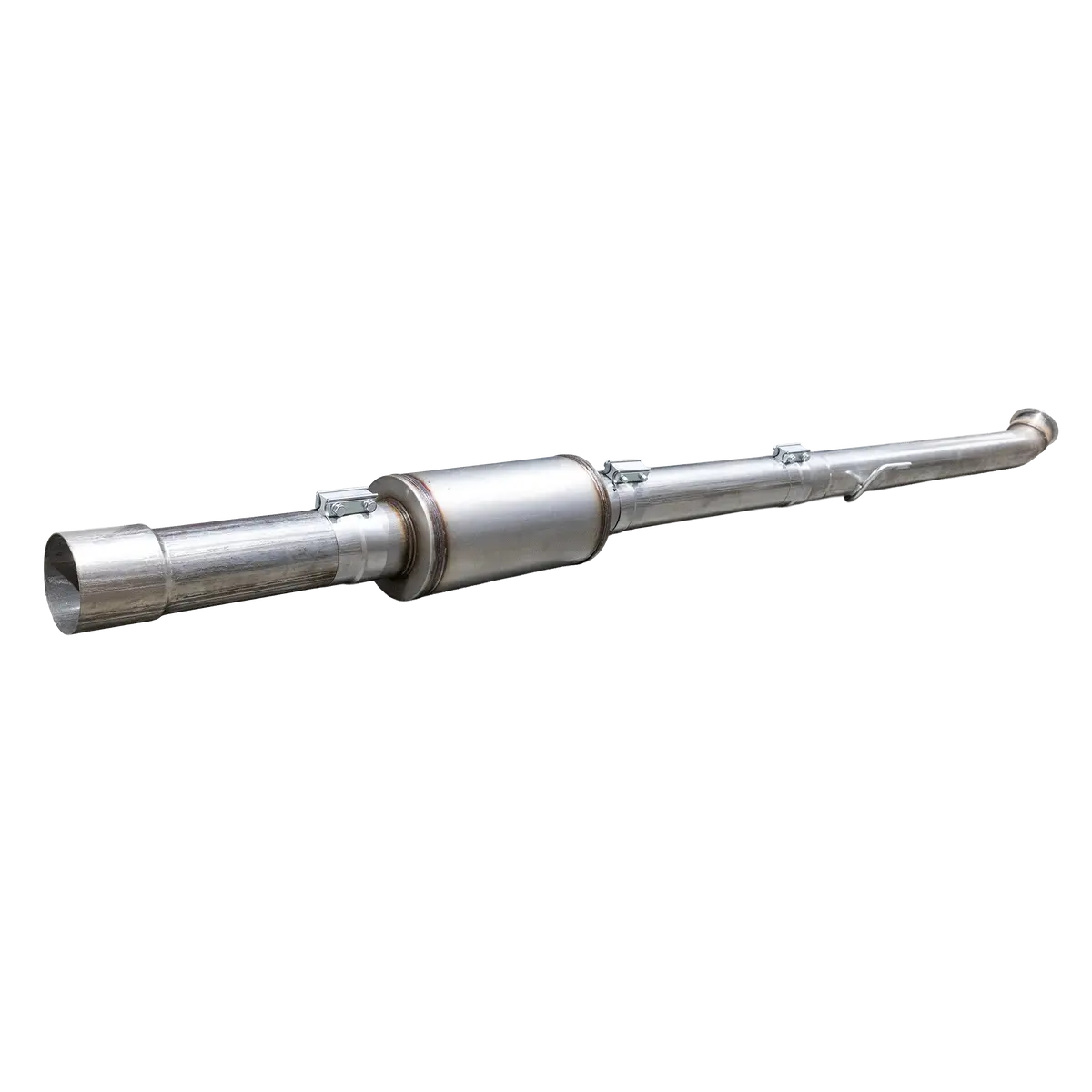 2019+ Cummins 4" Ss Cat & Dpf Delete Pipe - W/ Muffler (Ddc-3D19m) 1