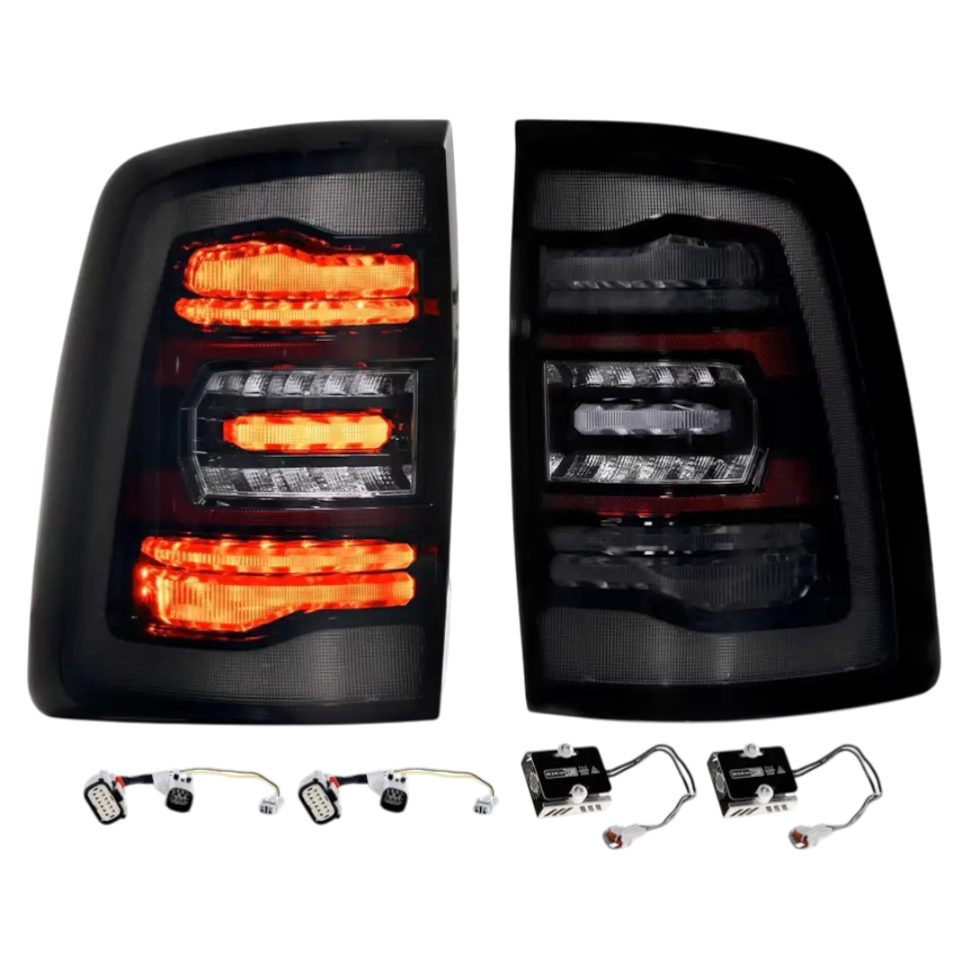 2019+ Cummins Xb Led Smoked Tail Lights (Lf753) 1