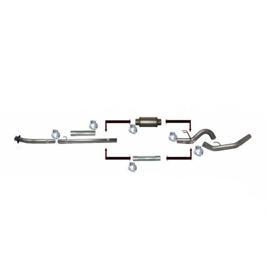 2020-2022 Powerstroke 5" Ss Downpipe Back Exhaust W/ Muffler (522034) 2