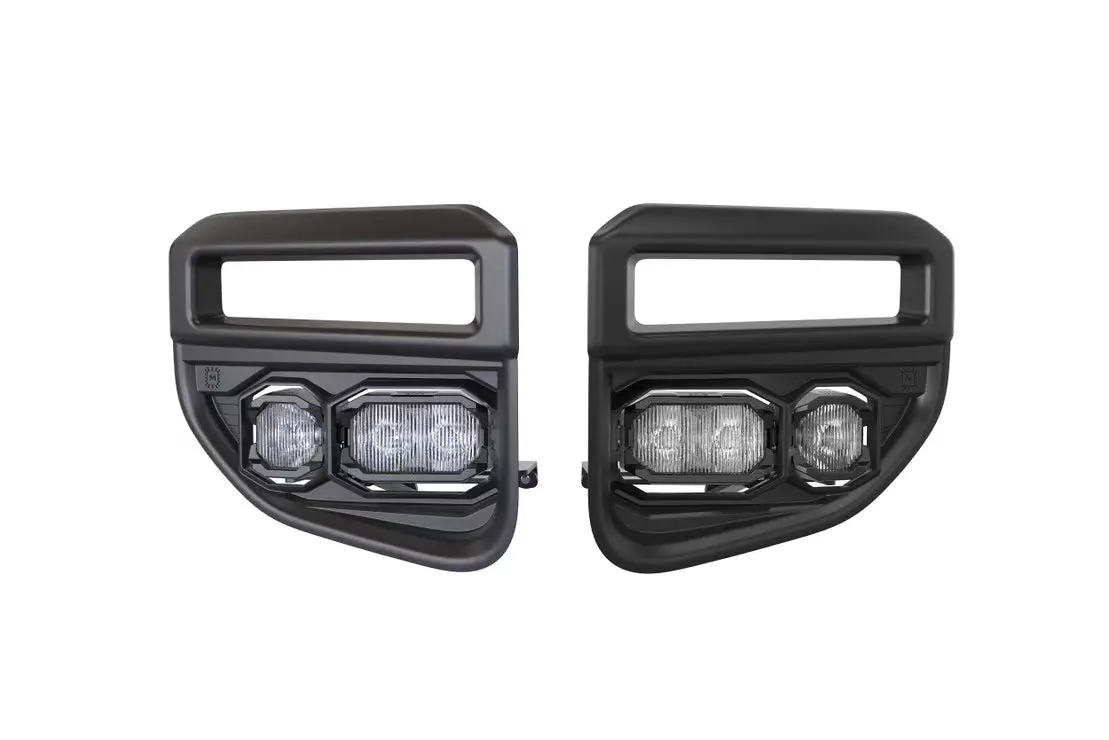 2020-2022 Powerstroke Banger Led Fog Lights Brackets/Hardware (Baf256) 1