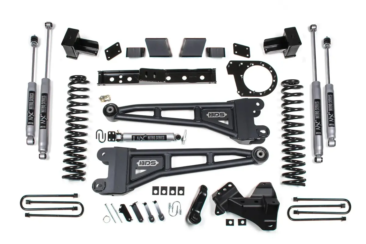 2020-2022 Powerstroke Drw 6" Radius Arm W/ Rear Block Suspension Lift Kit (Bds1573h) 3