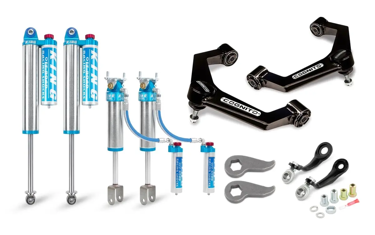 2020-2025 Duramax 3" Elite Leveling Kit W/ King 2.5 Reservoir Shocks (510-P0931) 1