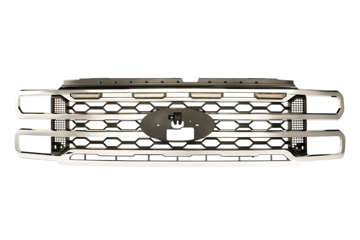 2023+ Powerstroke Xbg Led Drl Chrome Grille (Xbg37) 1
