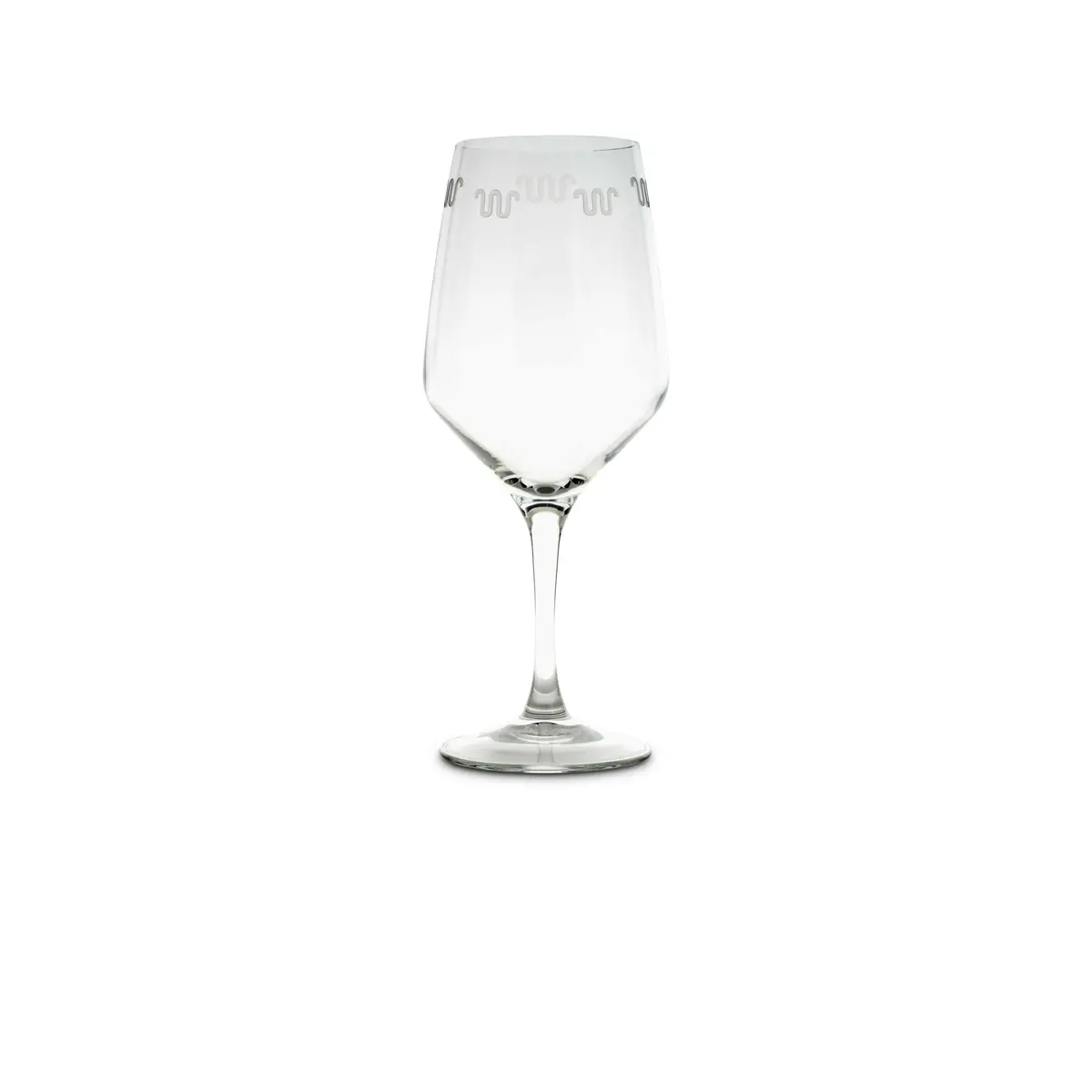 Running W® Etched All Purpose Wine Glass 1