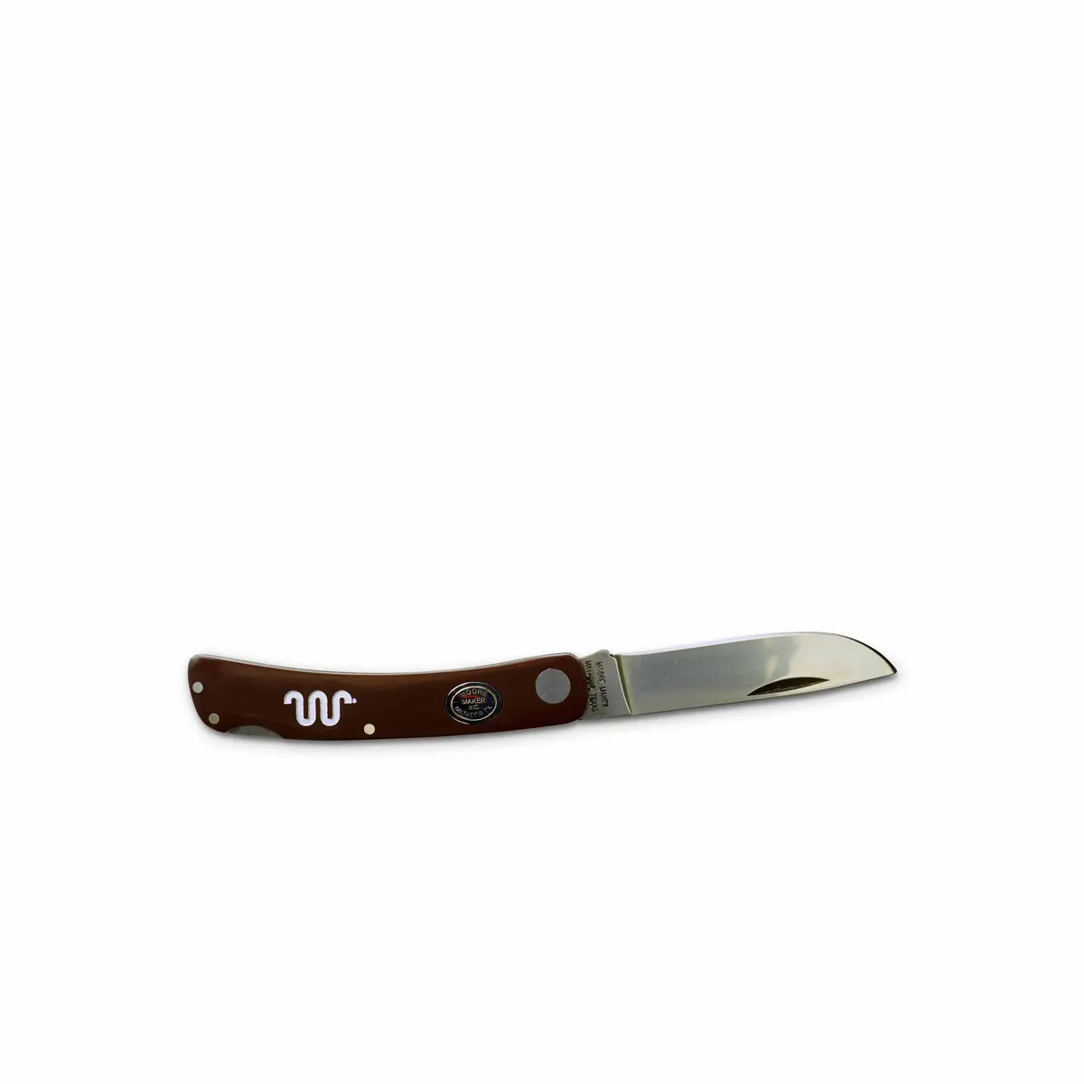 Single Blade Brown Folding Knife 1