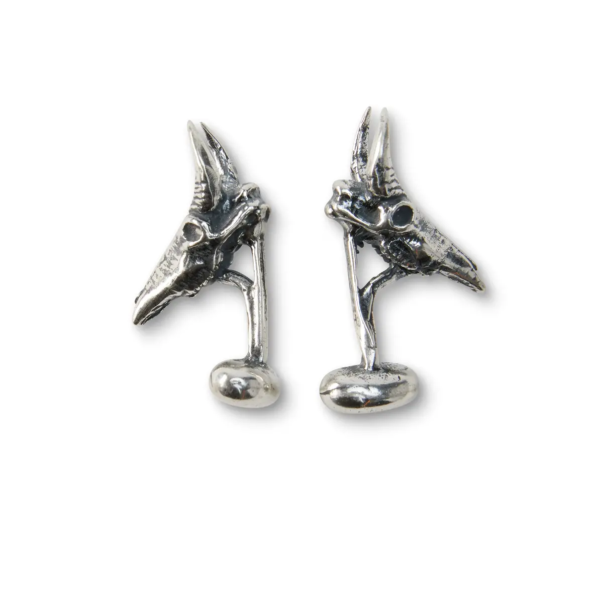 Sterling Silver Nilgai Cufflinks - Sm 1