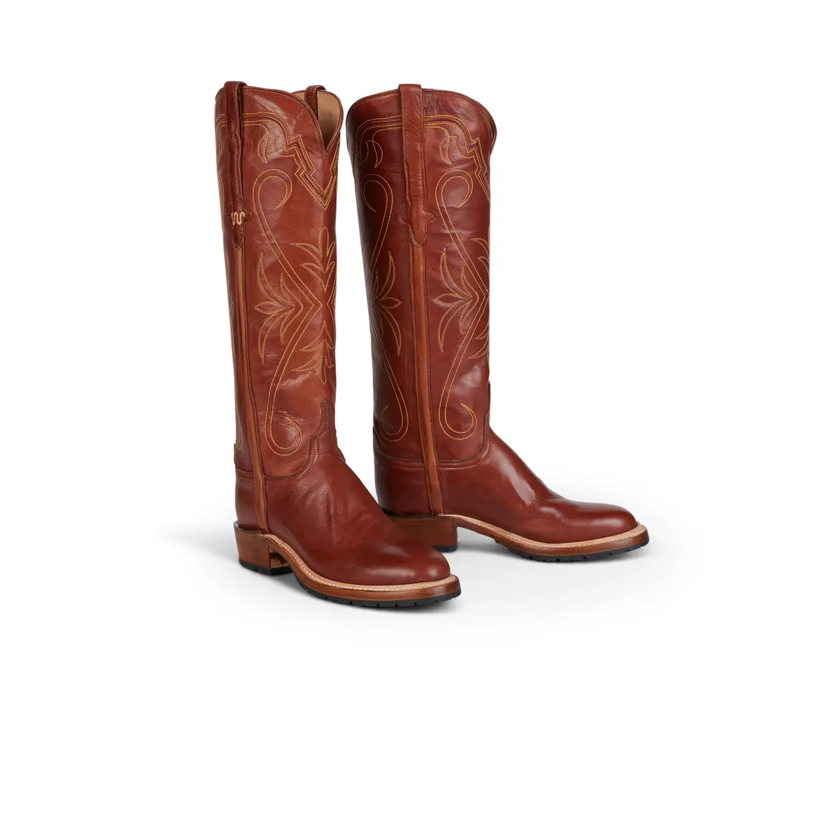 Women's High Top Snake Boot In Brandy 1