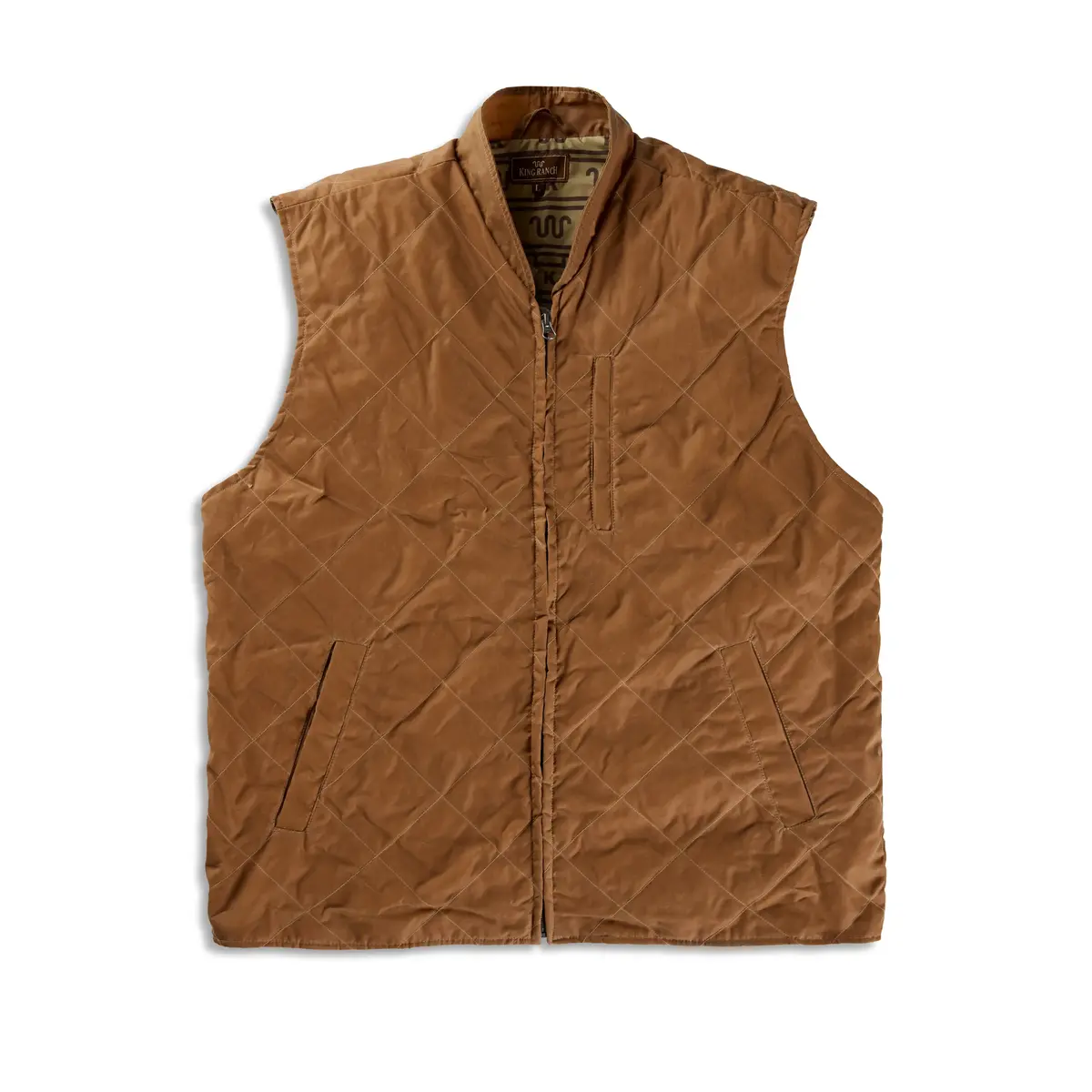 Quilted Waxed Canvas Vest 1