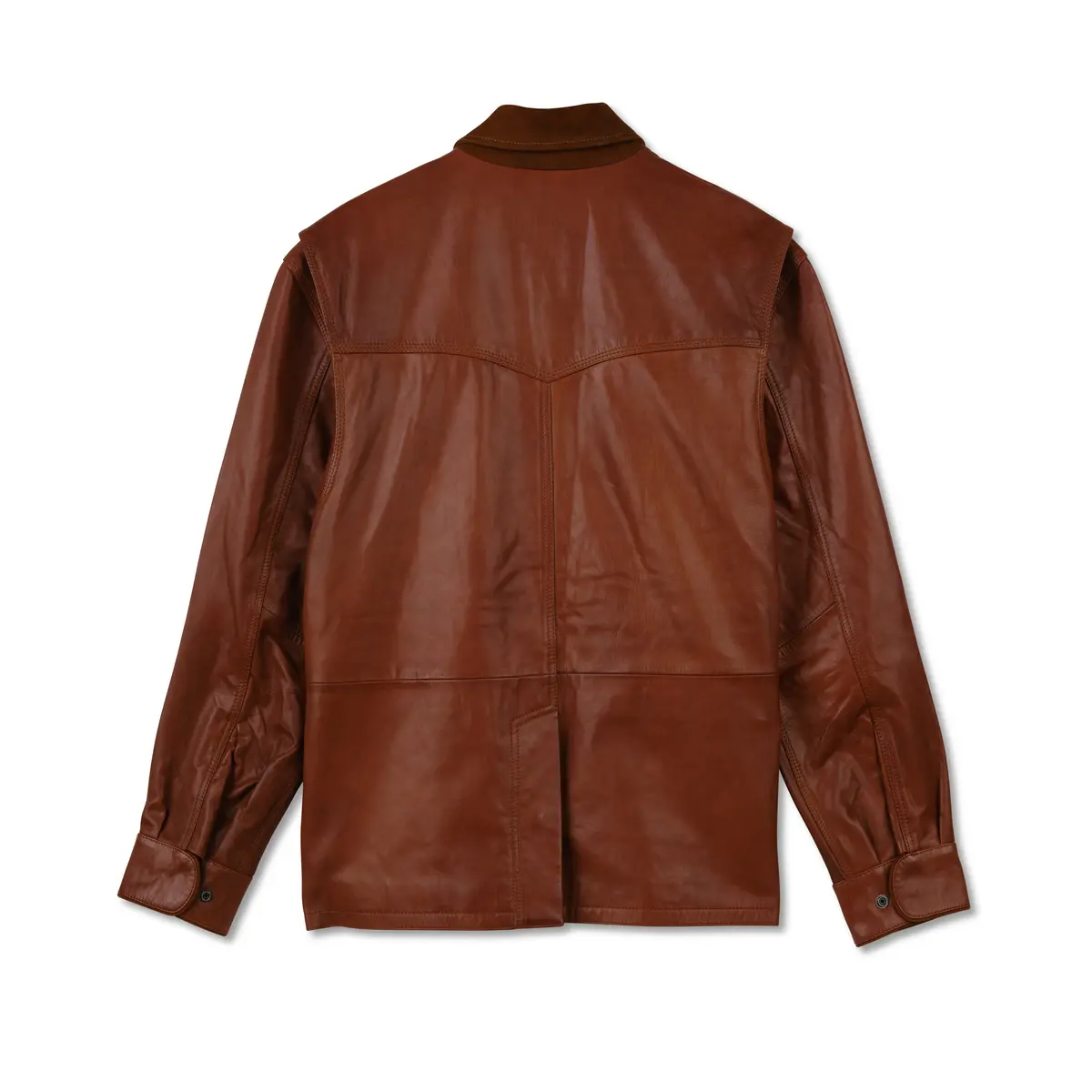 Men’S Leather Ranch Coat 3