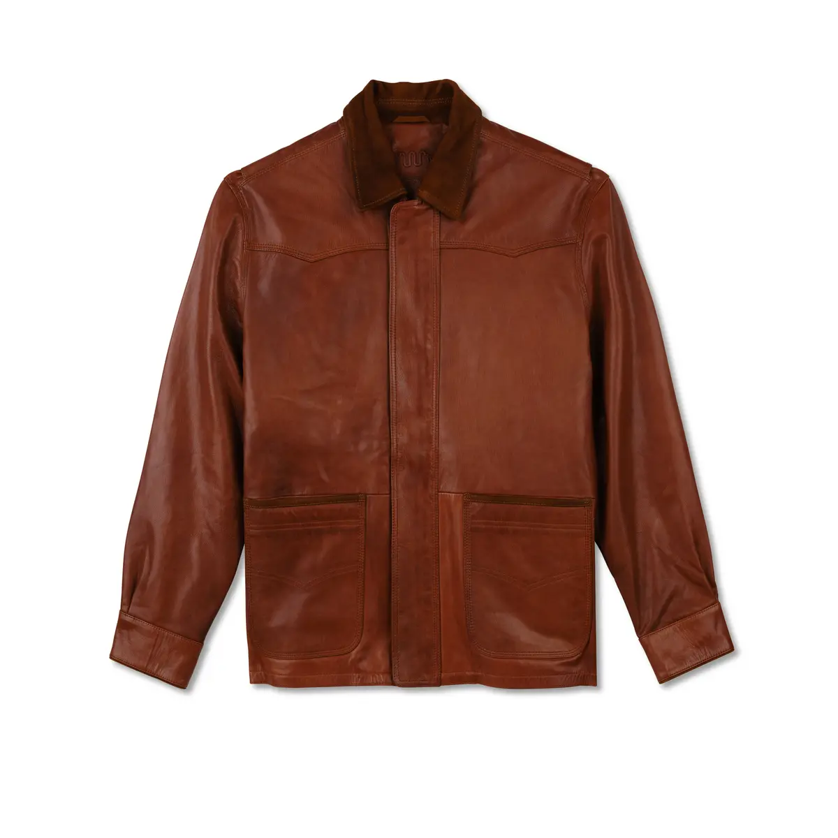 Men’S Leather Ranch Coat 1