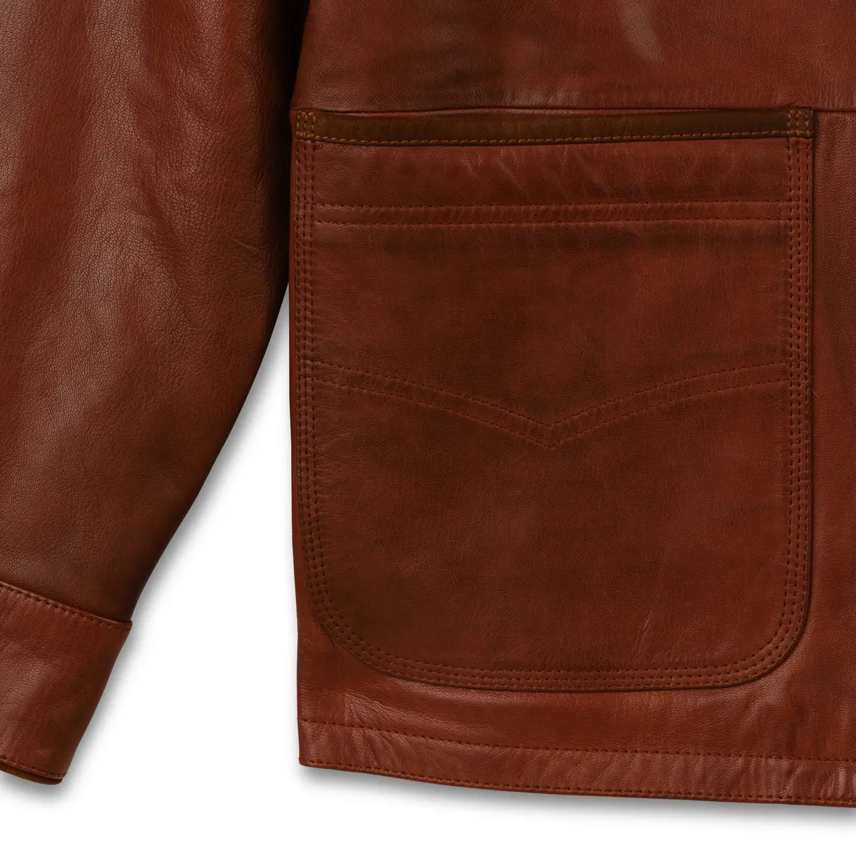 Men’S Leather Ranch Coat 4