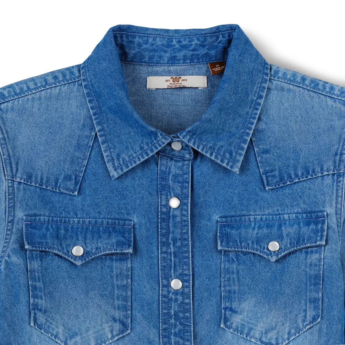Women's Denim Pearl Snap Shirt 4