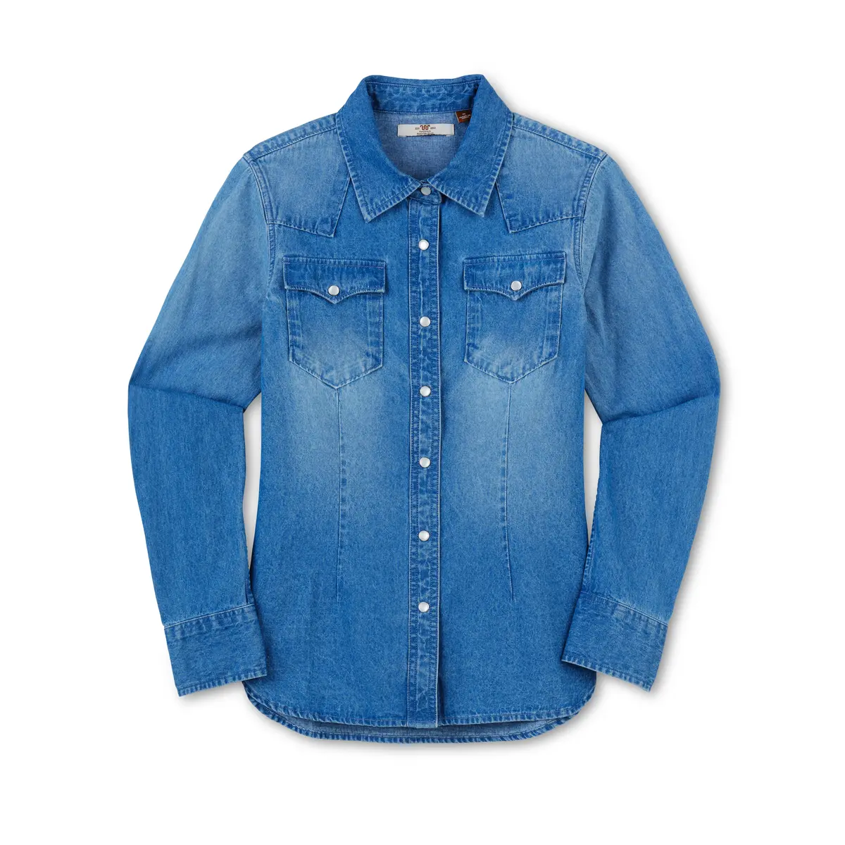 Women's Denim Pearl Snap Shirt 2