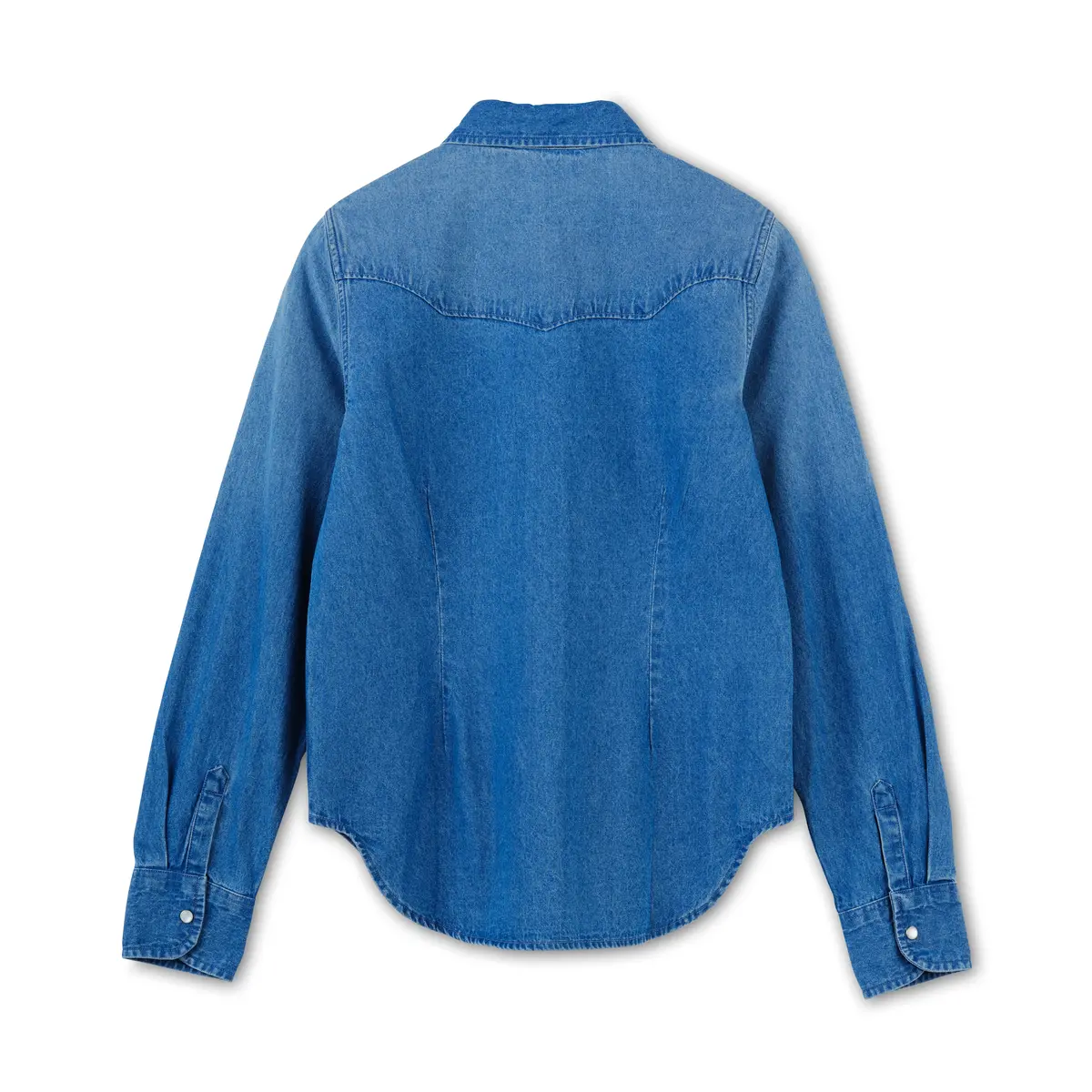 Women's Denim Pearl Snap Shirt 3