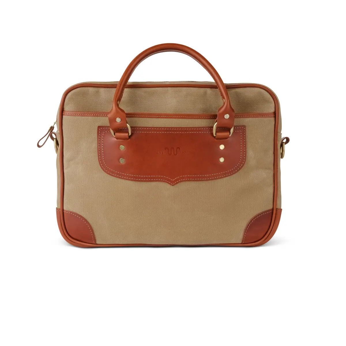 King Ranch Waxed Canvas Briefcase 1