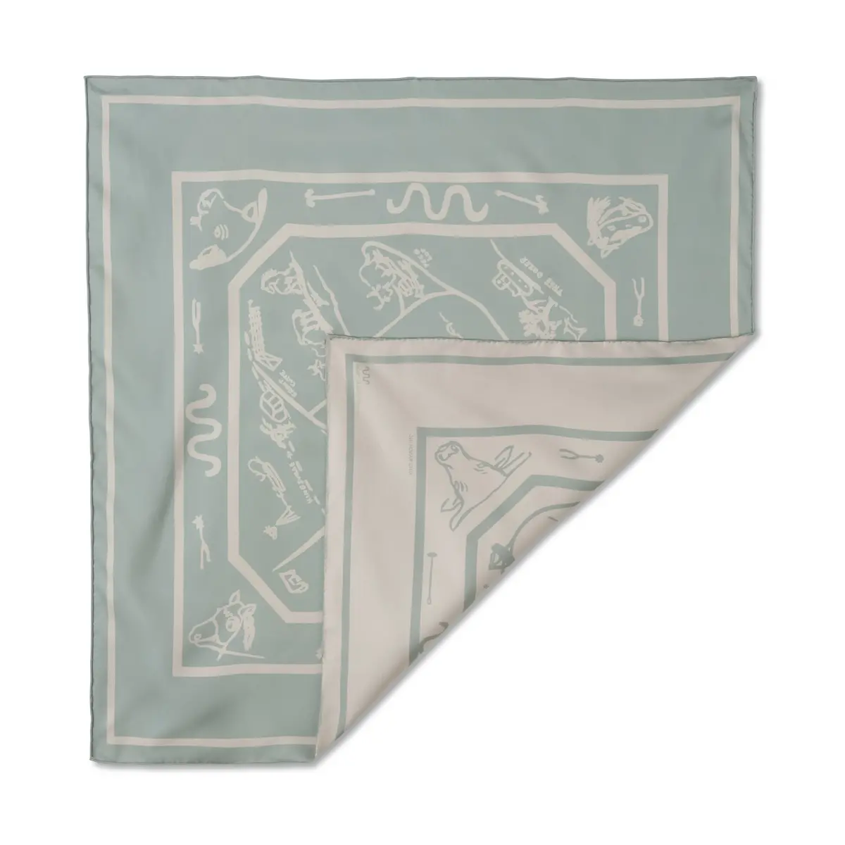 Helenita Loop Road Reversible Silk Scarf 2
