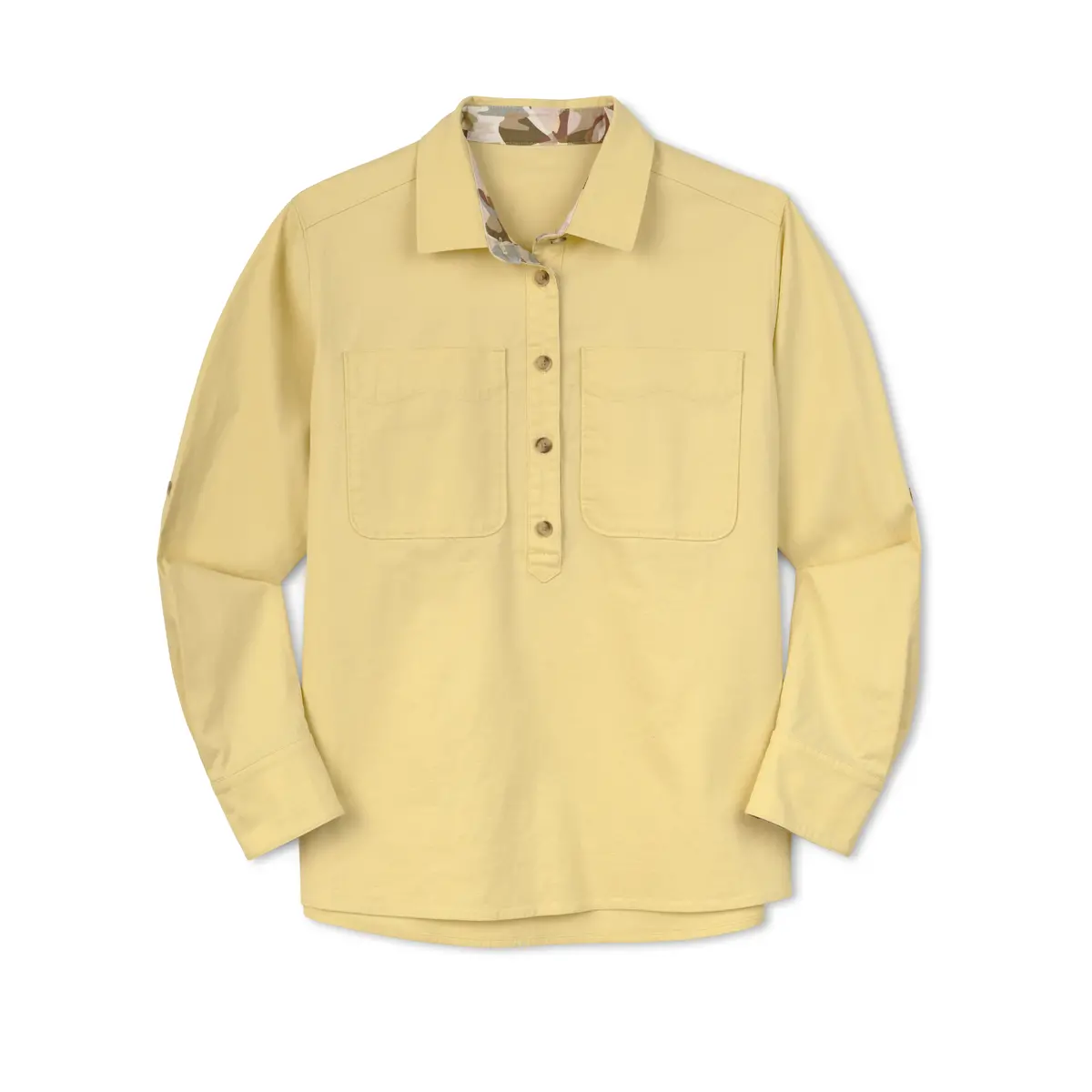 Women's Washed Twill Chore Shirt 1