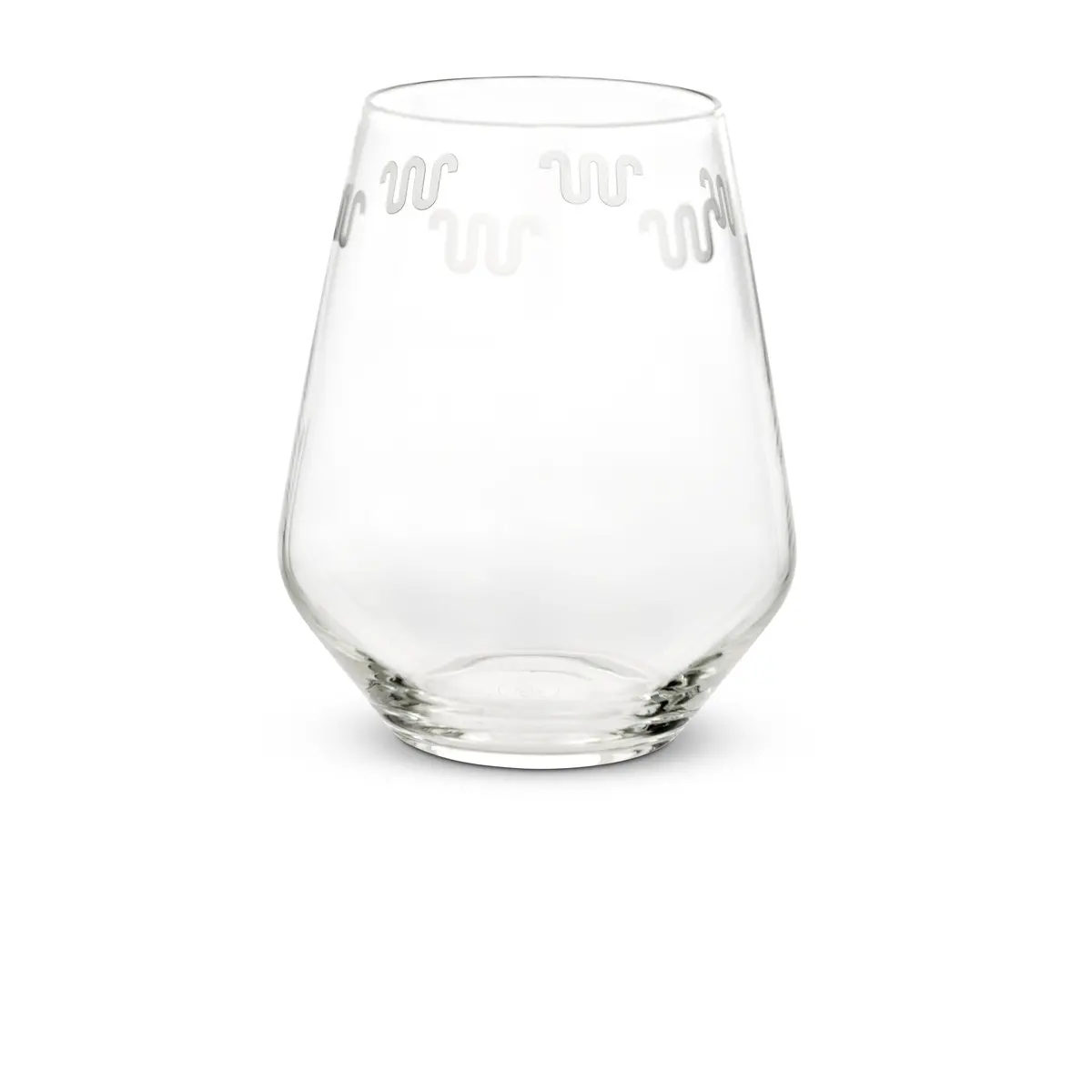 Running W Etched 18Oz Stemless Wine Glass 1