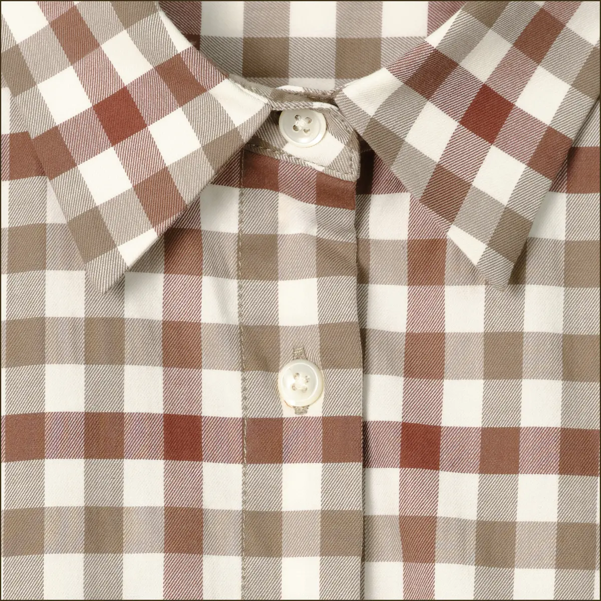 Women's 2 Tone Gingham Shirt 4