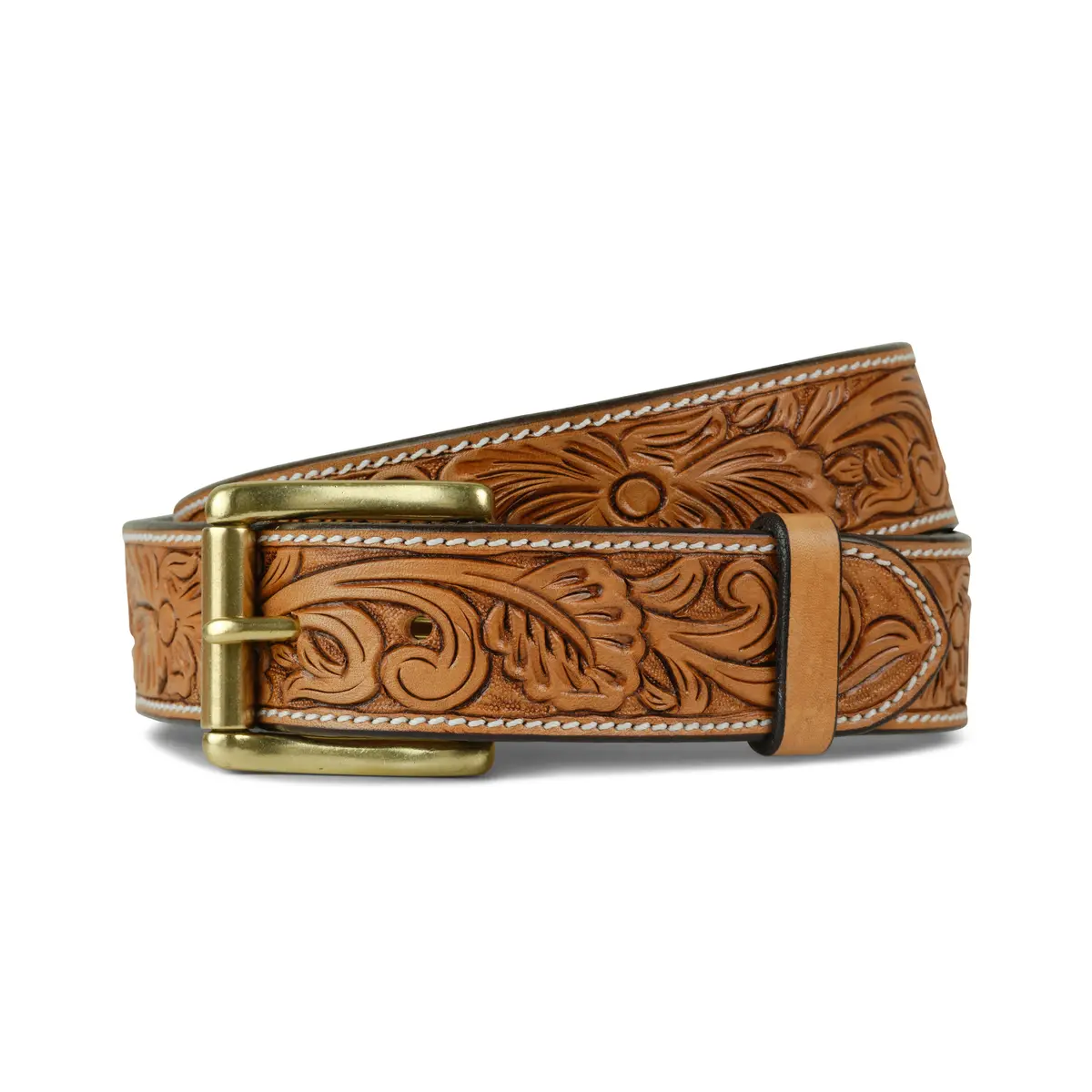 Oak Motte Tooled Belt 1